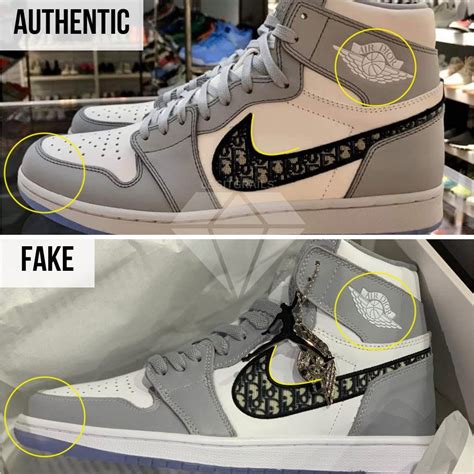 jordan dior original vs fake|Dior 1 high counterfeit.